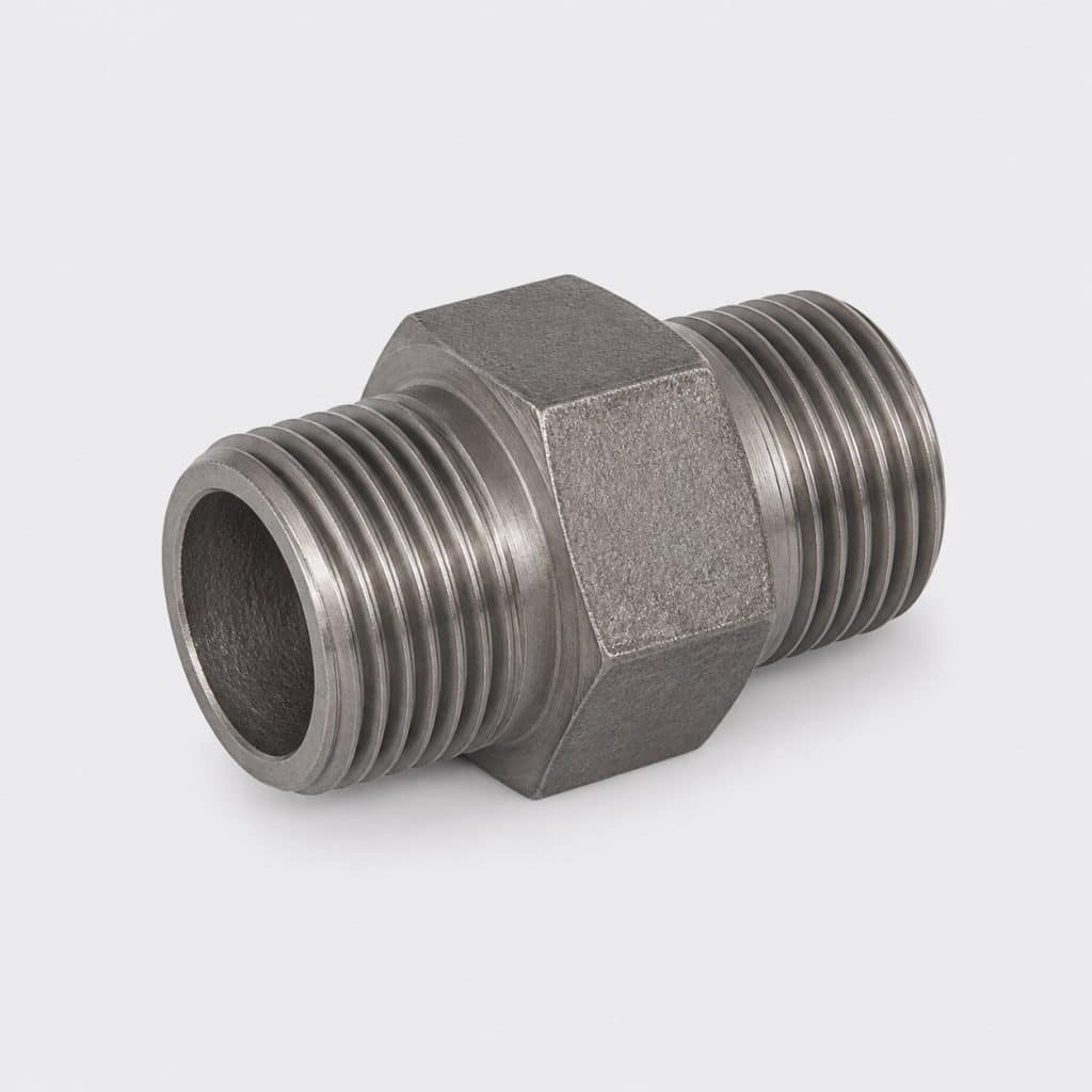 Adaptateur de gonflage pour compresseur electrique, vue de face sur fond clair